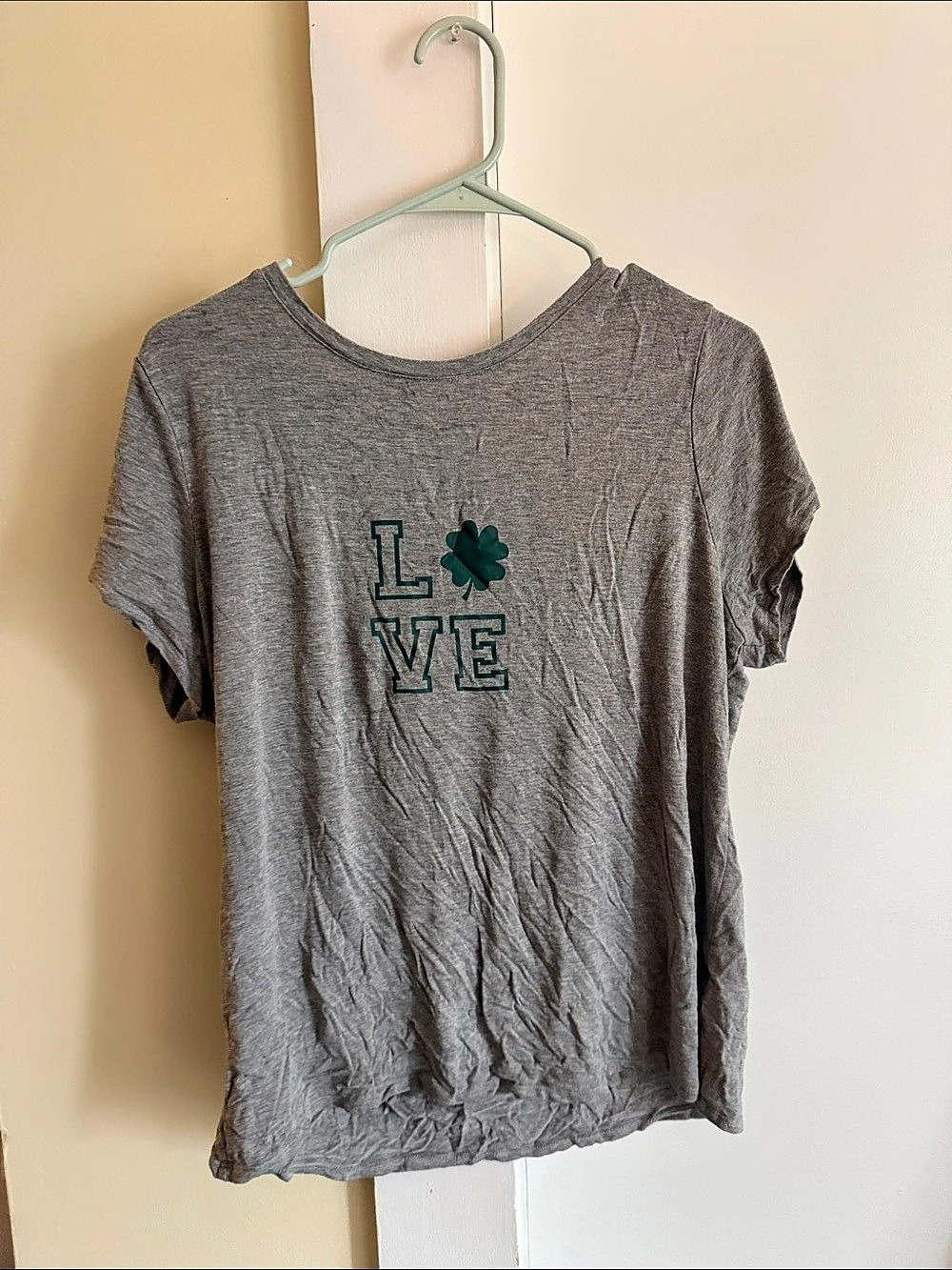 loft Graphic Short Sleeve Tee Gray XL
